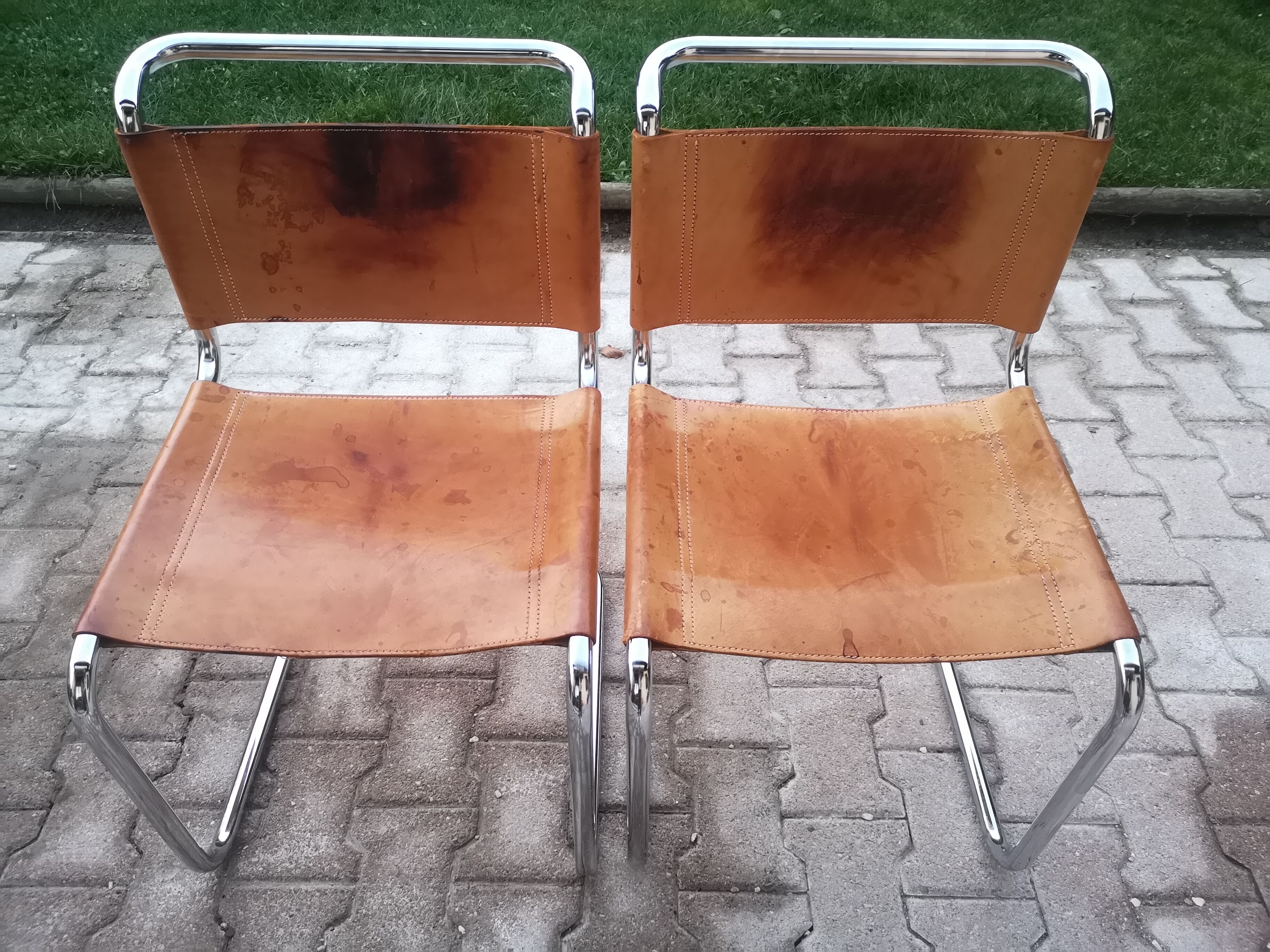 Lot of 2 chairs Marcel Breuer model b33