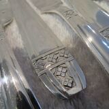 12 fish cutlery sets 24p silver plated Noel Collet Grand Prix Monaco