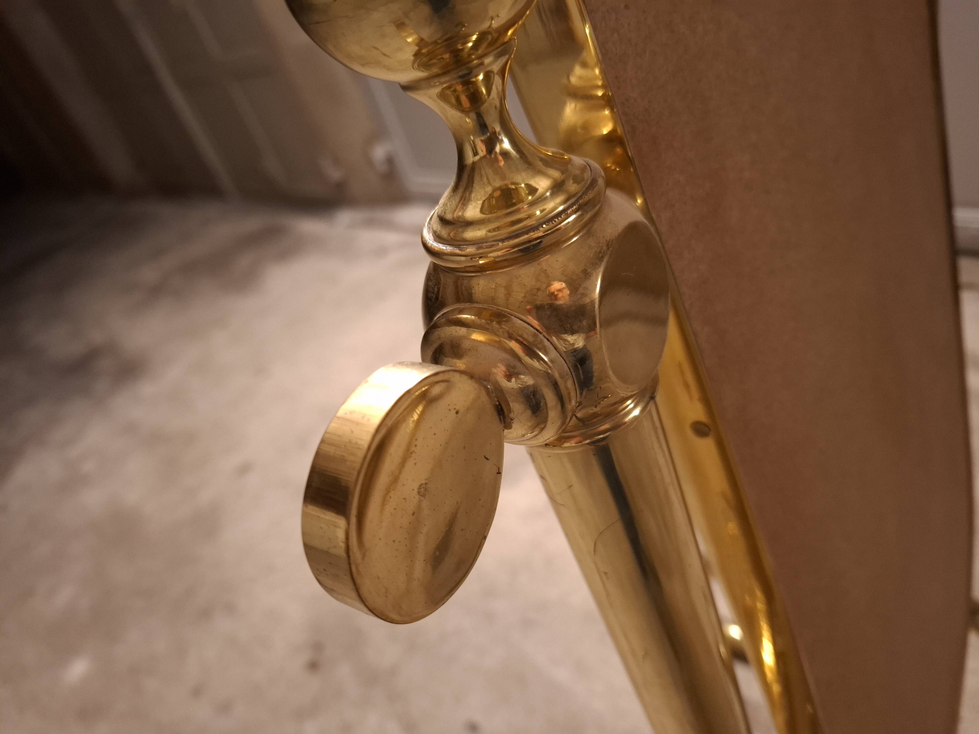 VINTAGE 70'S BRASS MIRROR