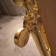 VINTAGE 70'S BRASS MIRROR