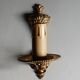 Brass wall lamp chandelier a flame