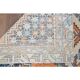 Vintage Turkish Oushak Handmade Wool Cotton Orange Runner Rug 116x250