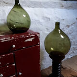 Dark green demijohn