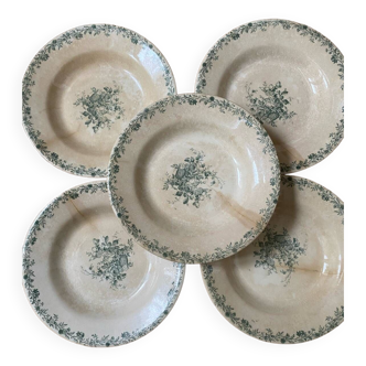 Lot 5 assiettes