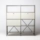 Wim Rietveld Model 663-2 Modular Metal Storage Cabinet for Gispen, 1954