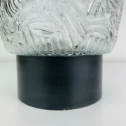 Moulded glass wall light from the 1950s, ceiling light.
