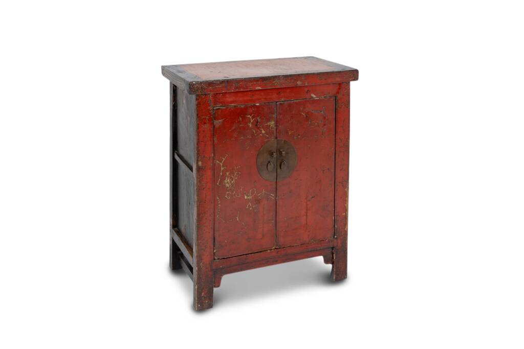 Two Chinese red lacquer sideboards. Nineteenth century.