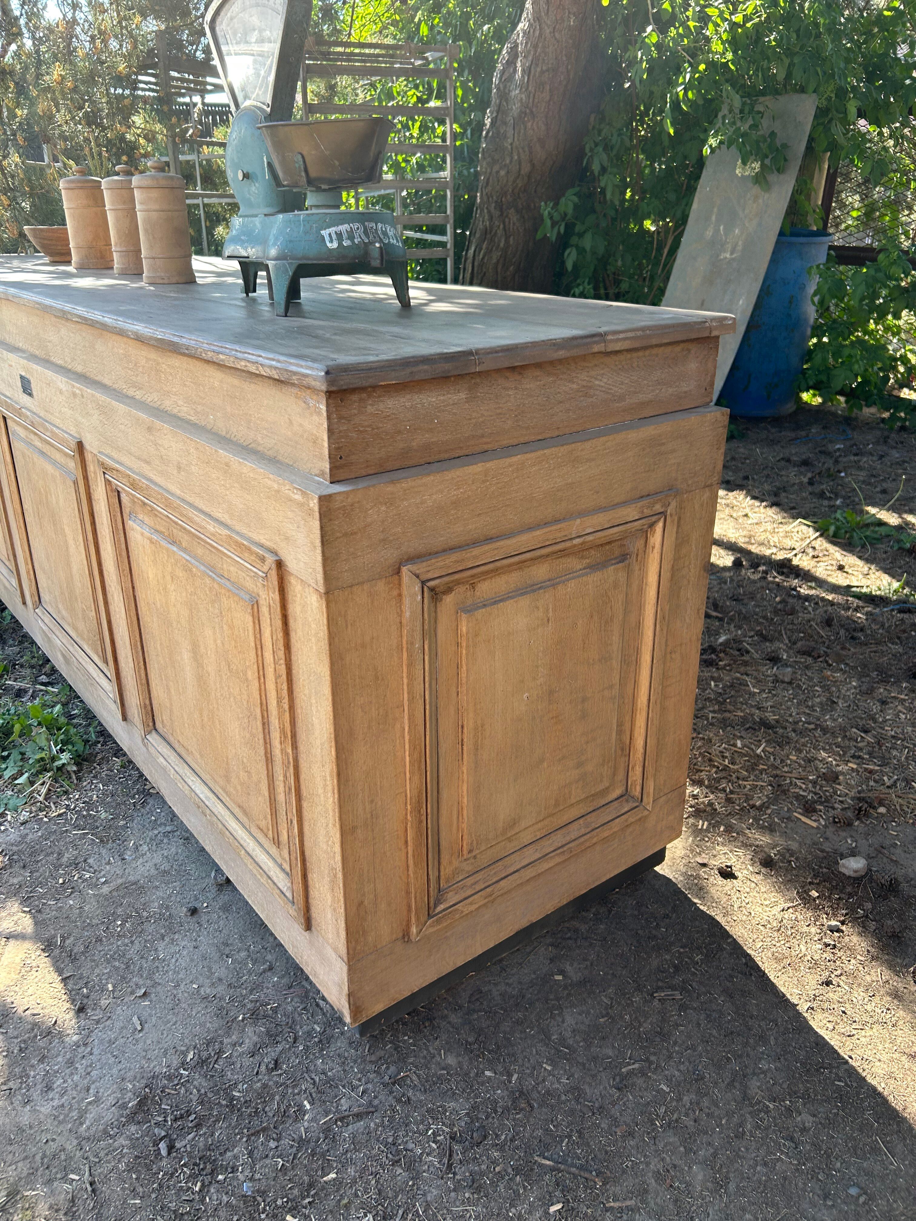 Exceptional antique counter 220 cm