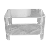 Coffee table David LANGE. 1970. Plexiglass. 60x40.