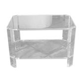 Coffee table David LANGE. 1970. Plexiglass. 60x40.