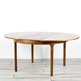 Midcentury Extending Round Teak Table By Nathan. Vintage Modern / Danish St