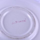 White ceramic salad bowl with floral decoration