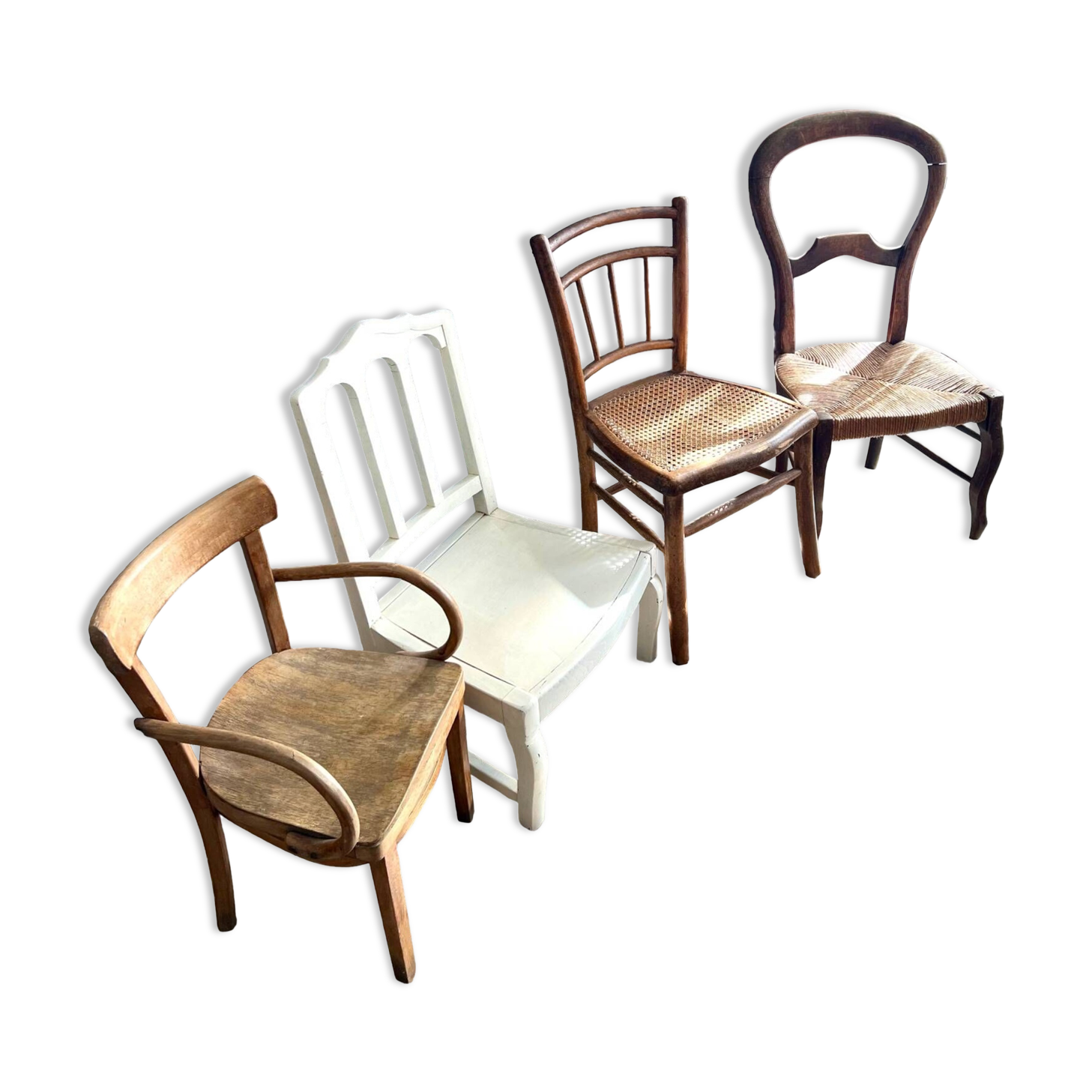 Lot 4 Old Children's Chairs