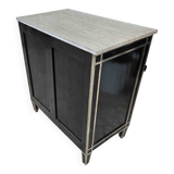 Commode Art Déco à 9 Tiroirs En Laque Et Bronze Nickelé