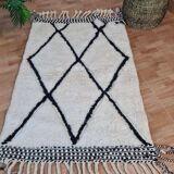 Handmade wool Berber rug 150 x 100 cm