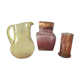 Suite of 3 pieces of biot glassware