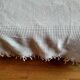 Bedspread in woven white cotton, double bed