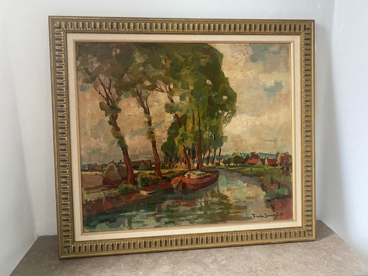 Paysage signé par un peintre Belge