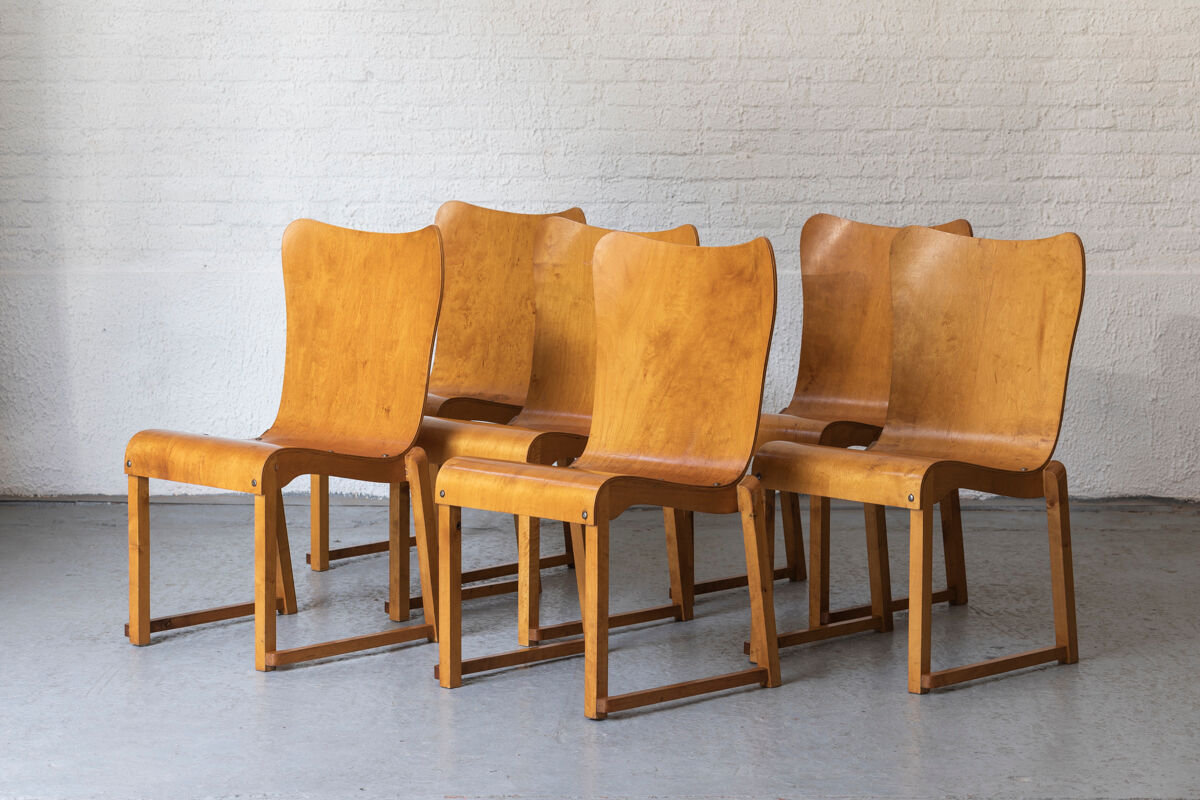 Set of 6 dining chairs by Bengt Jonsson, Sweden, 1950’s