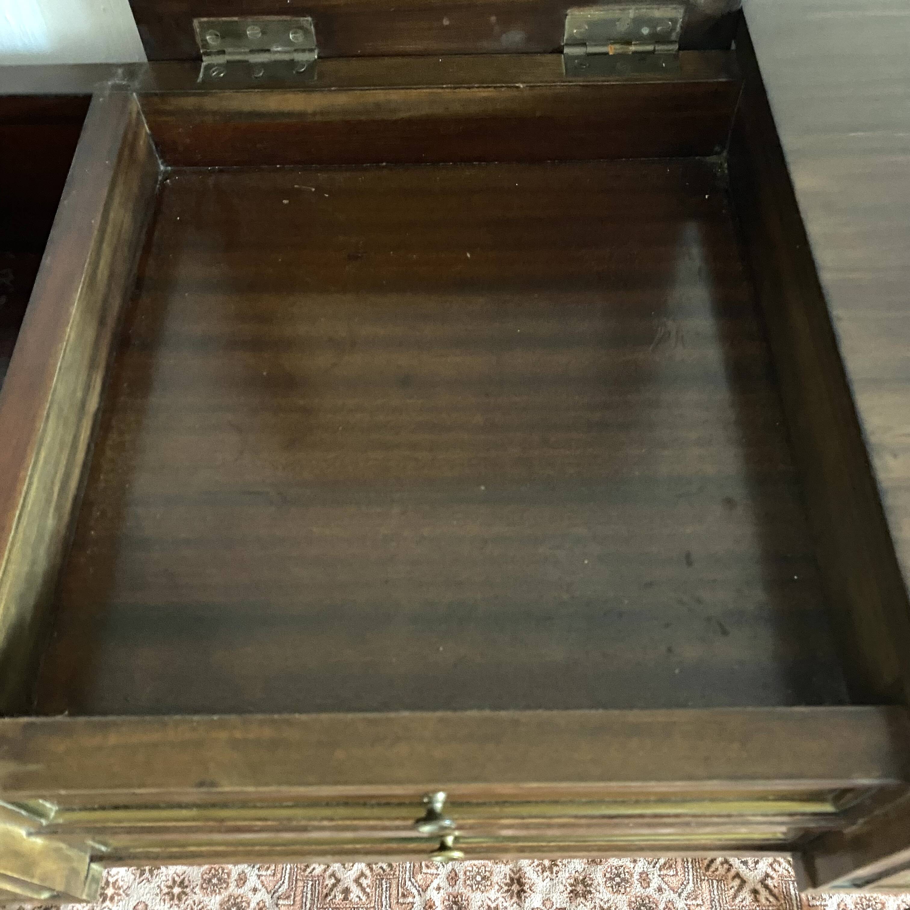 Dressing table, Louis XVI style mahogany side desk