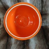 Old pottery ice bucket in majolica