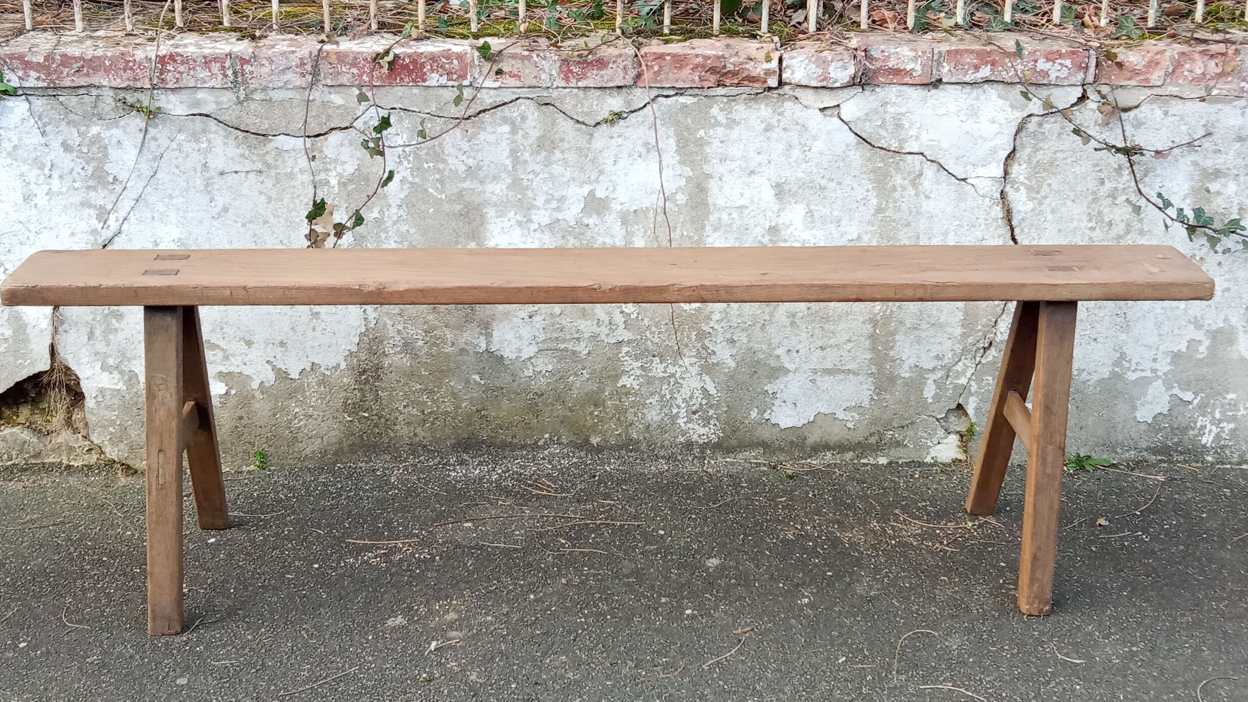 Oak farm bench
