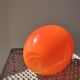 Orange soliflore vase in double glass