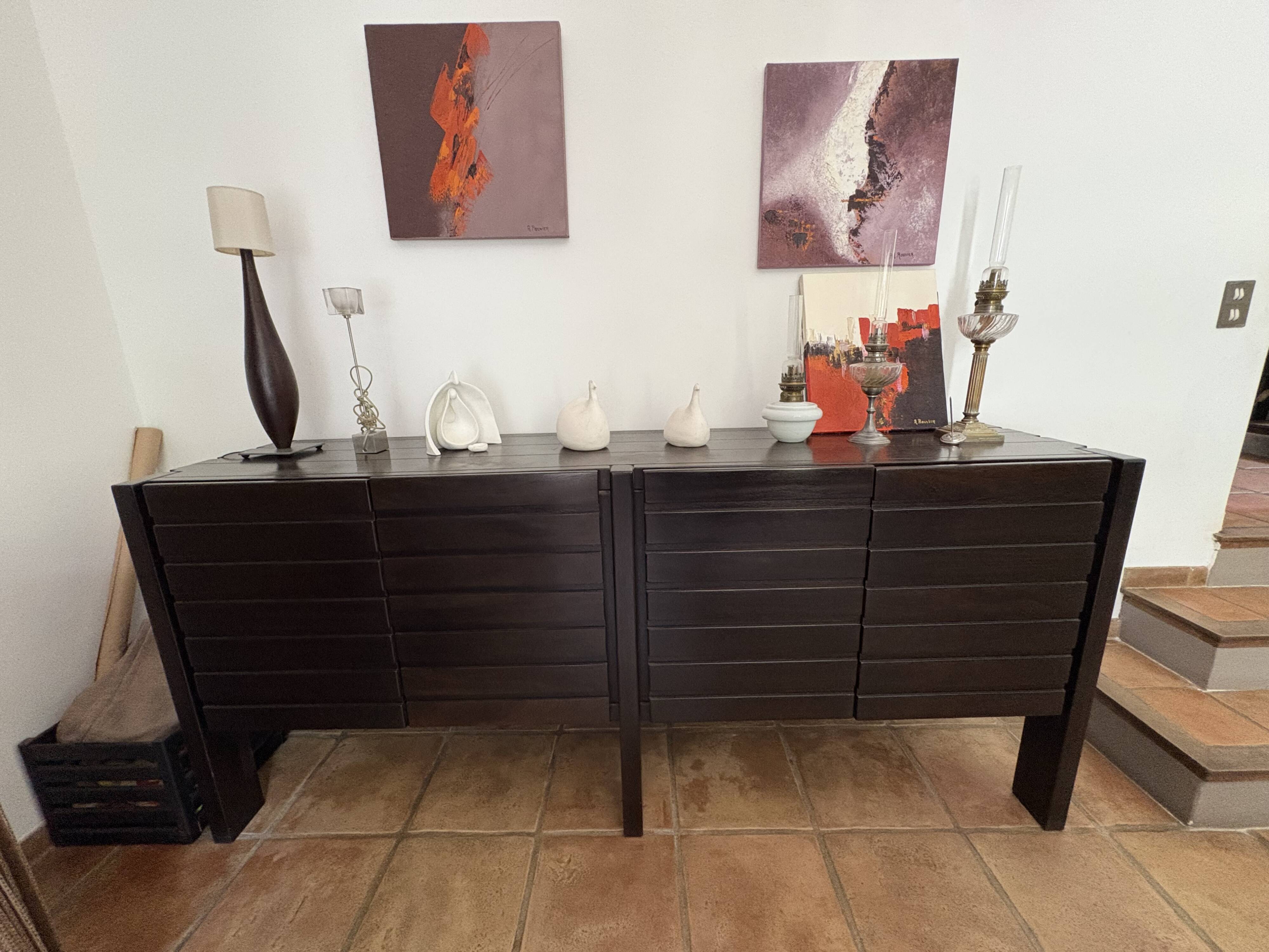 Enfilade Vintage Maison Regain en bois Iroko