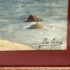Daloni, pair of watercolors of the Mediterranean seaside, 20th century frame