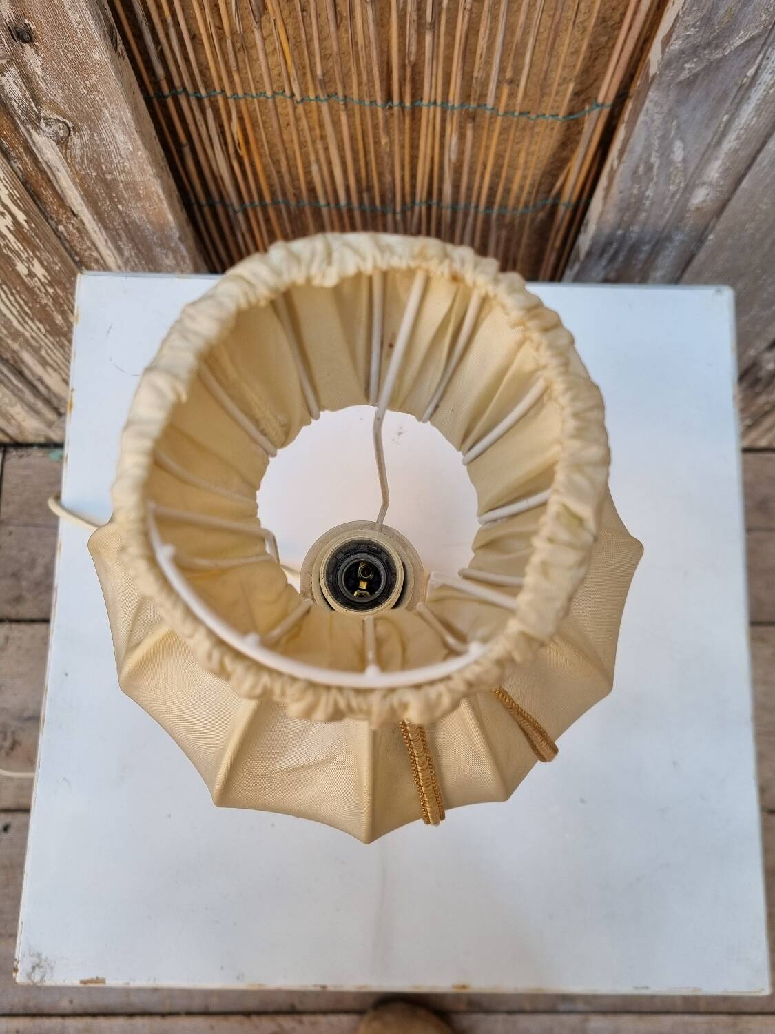 Alabaster bedside lamp