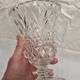 Vase cristal piedouche Bohême