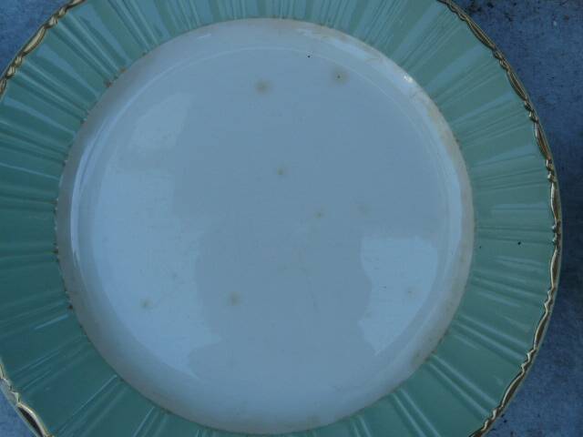 6 Vintage Celadon Plates by Villeroy & Boch from the 1950s