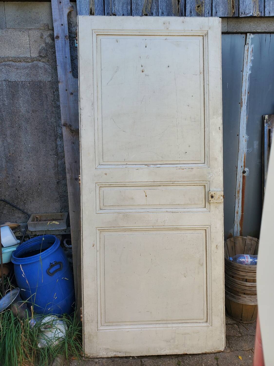 Old interior fir door
