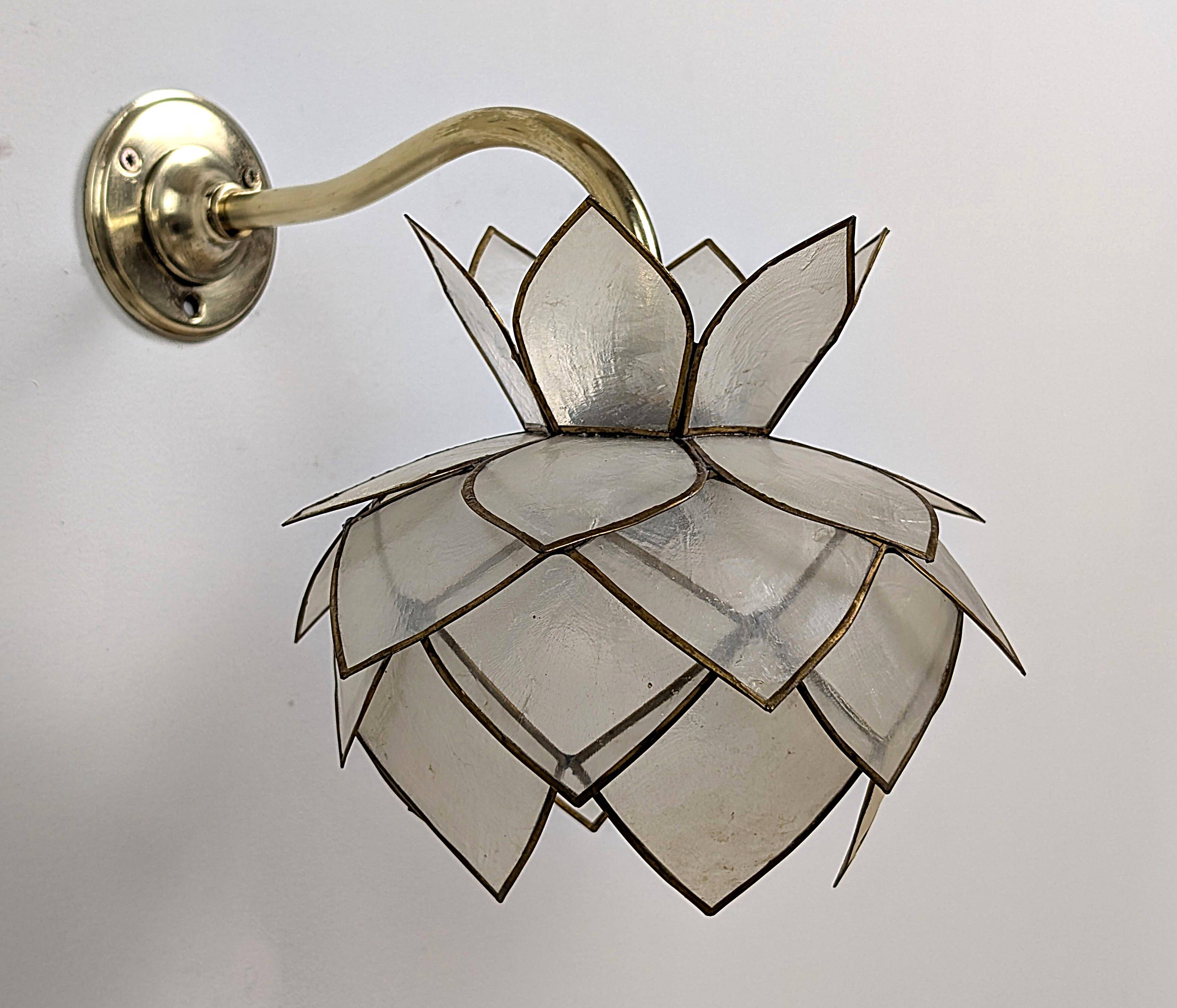Applique fleur de lotus en nacre