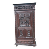 Carved oak bonnet maker, late 19th century