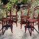 4 chairs bistrot n°14 Fischel seated with 20s décor