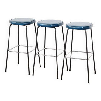 3 mid-century bar stools by hein salomonson for ap originals, 1960s