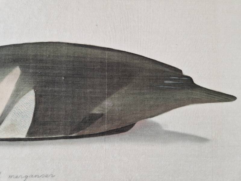 La Roche Laffitte (Born in 1943) - Watercolour drawing on fabric - Harle