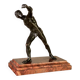 Borghese Gladiator, bronze after the antique on a marble base