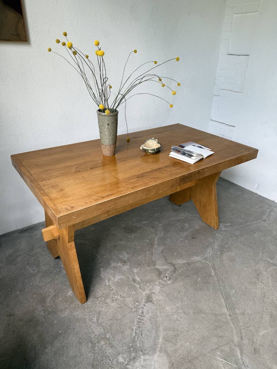 1950s beech mountain furniture table