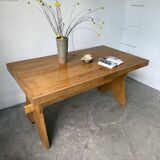 Table, mobilier de montagne en hêtre, 1950