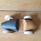 Three old wooden cars