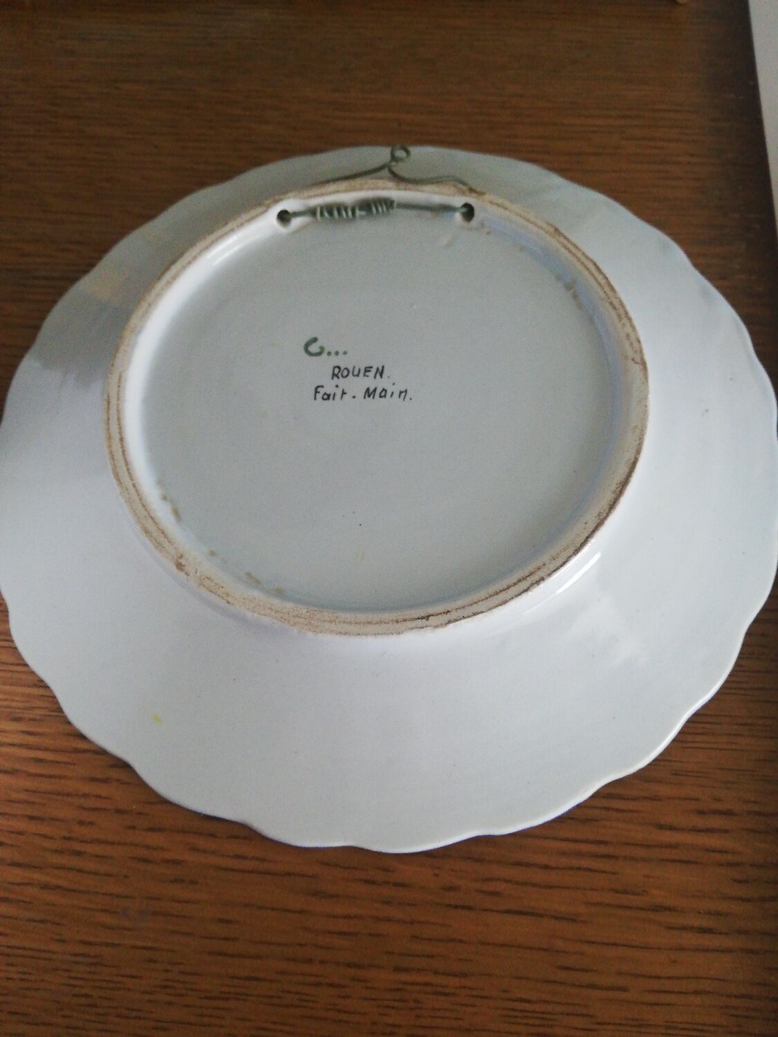 Decorative plate décor Rouen