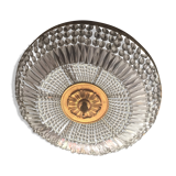 Large ceiling light with stamps and bronze Chandelier Ras de plafond Dome