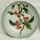 2 old plates st amand, 20 cm. barbotine, art nouveau 1900