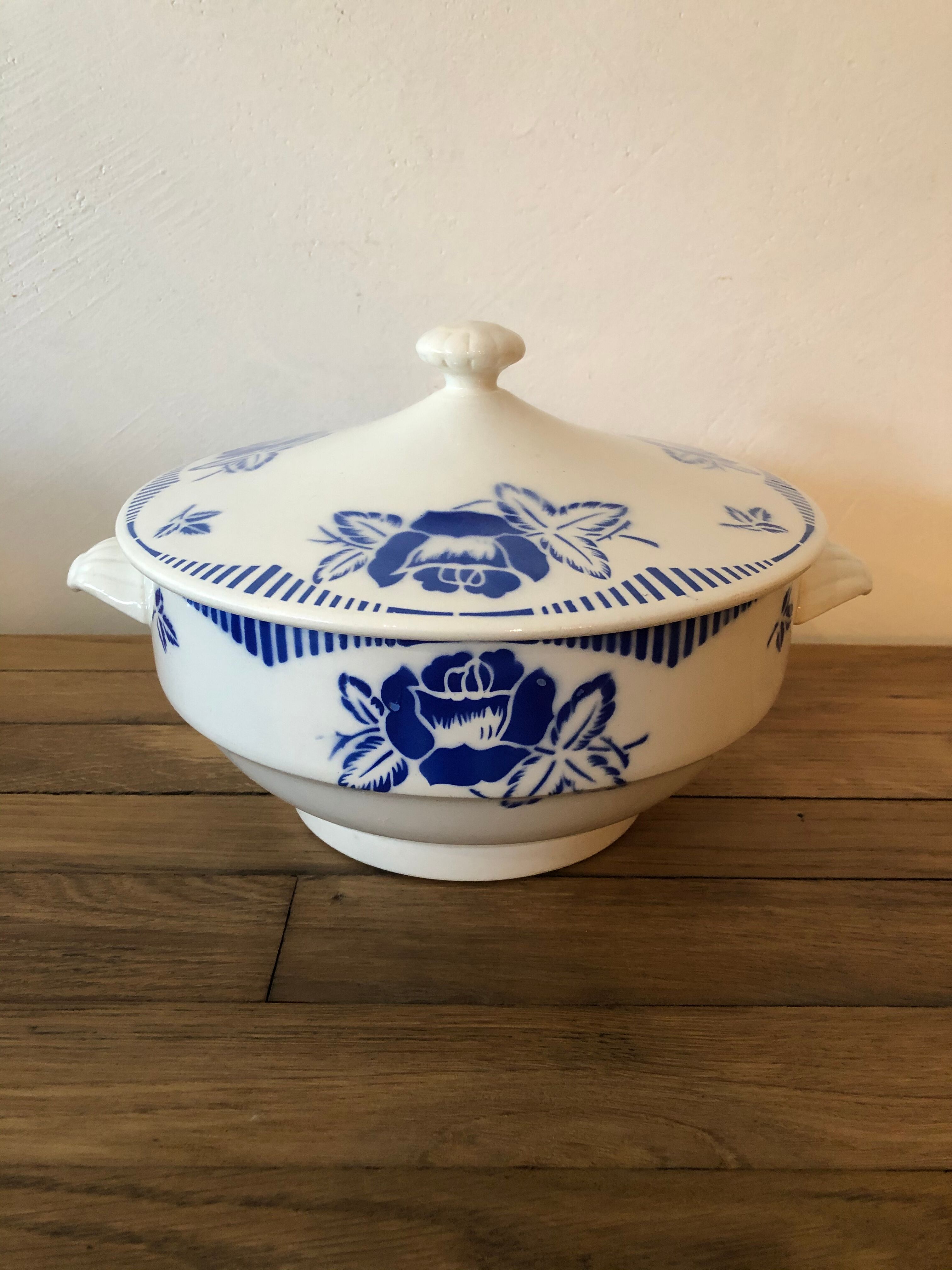 Vintage soup, Digoin Sarreguemines, Model Algar