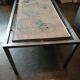Table basse 1970 céramique chromée