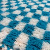 Bluka checkered rug 175x130