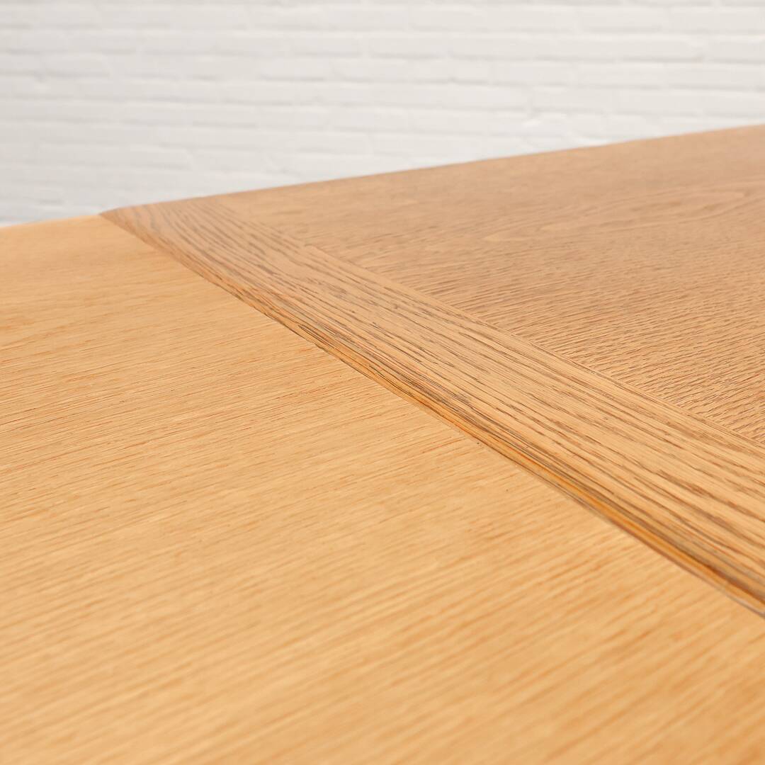 Table à manger extensible en chêne danoise Bramin, années 1960