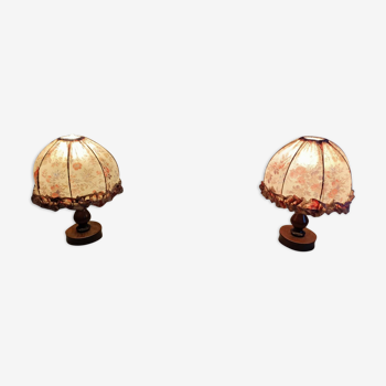 Pair of bedside lamps